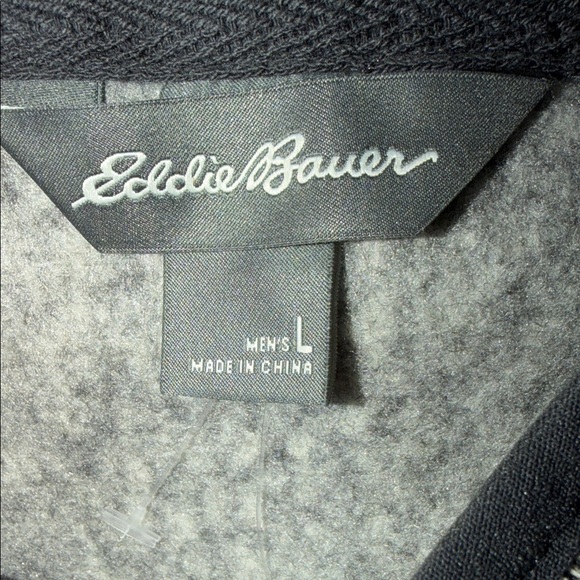 Eddie Bauer Men's Casual Preppy Fleece Mock Collar Pull Over Size L NWT - Picture 5 of 8